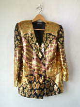 Vintage Creative Creations Gold Sequin Jacket