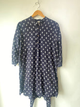 Ulla Johnson Navy Batik Print Tie Dress