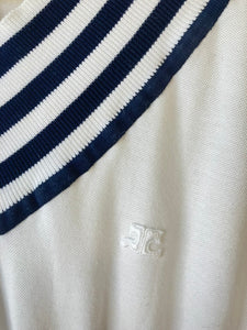 Vintage Courreges White & Navy Tennis Dress