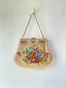 Martha Klein Vintage Needlepoint Pastel Purse