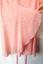 Vintage Oscar de la Renta Pink Polka Dot Robe