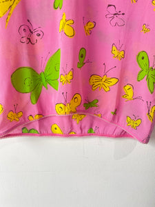 Vintage Versace Versus Pink Butterfly Top