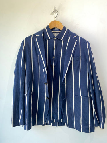 Tomorrowland Navy Striped Shirt & Jacket Set