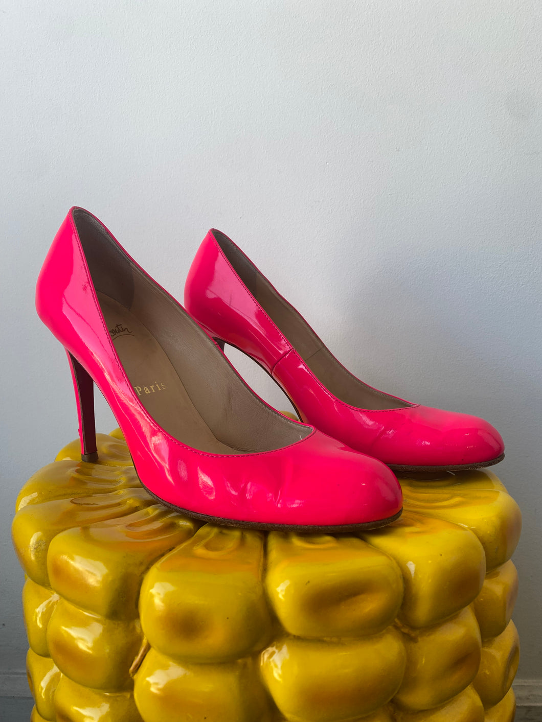 Christian Louboutin Neon Pink Stilettos