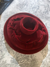 Vintage John Andrew Red Velvet Hat