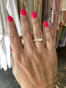 Party Ring in Sterling Silver or Brass