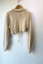 Vintage Banana Republic Cut Hem Cream Sweater