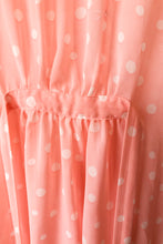 Vintage Oscar de la Renta Pink Polka Dot Robe