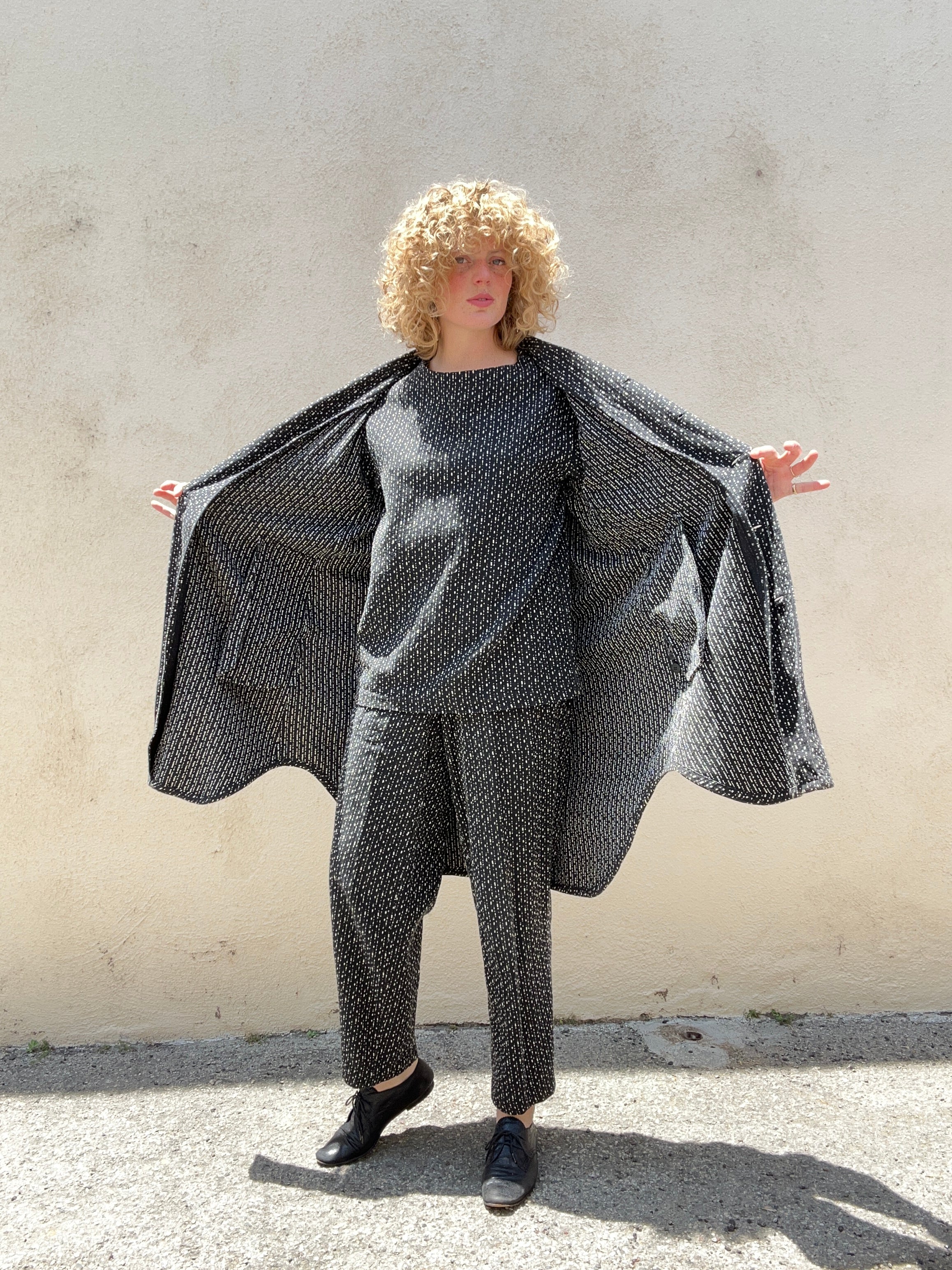 issey miyake カットソー　3枚セット Vintage Issey Miyake Black and White Pattern Three-Piece Set – The