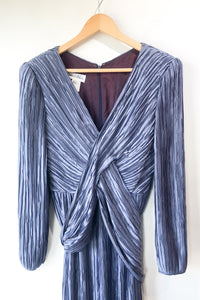 Vintage Montaldo’s Blue Plisse Pleated Dress