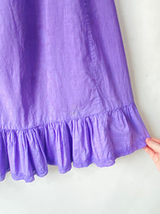 Vintage Laura Ashley Purple Ruffle Underskirt