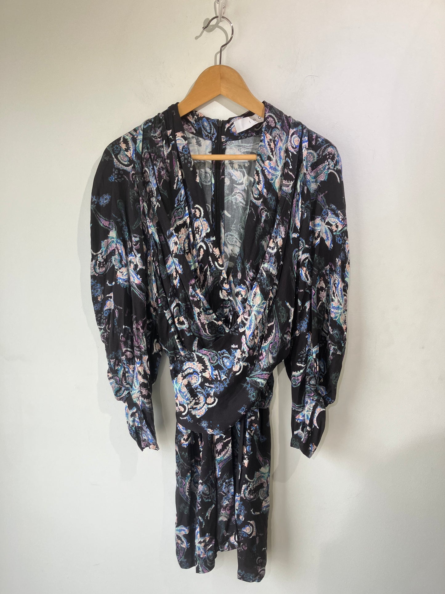 iro long sleeve dress Iro Paris Distressed Long-sleeve Dress