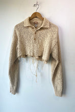 Vintage Banana Republic Cut Hem Cream Sweater