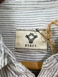 Bsbee White Striped Dress