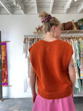 Jaggery Orange Sweater Vest