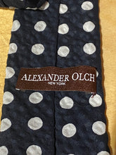 Alexander Olch Black and White Polka Dot Tie