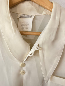 Vintage Matsuda White Shirt With Asymmetrical Collar