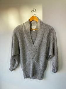 Vintage Nannell Silver Hand Knit Sweater