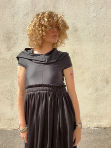 Comme des Garcons 2011 Black Dress with Cape