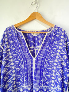 Isabel Marant Etoile Blue Caftan Mini Dress