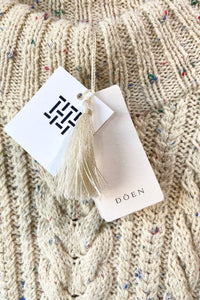 Doen Serena Cream Cable Sweater