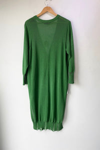 Y's Yohji Yamamoto Green Long Cardigan