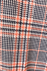 Trina Turk Orange Blue Plaid Pants