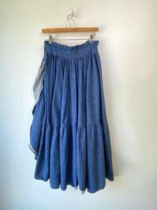 Horses Atelier Ruffle Denim Skirt