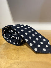 Alexander Olch Black and White Polka Dot Tie