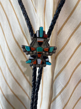 Vintage Zuni Knifewing Inlay Bolo Tie