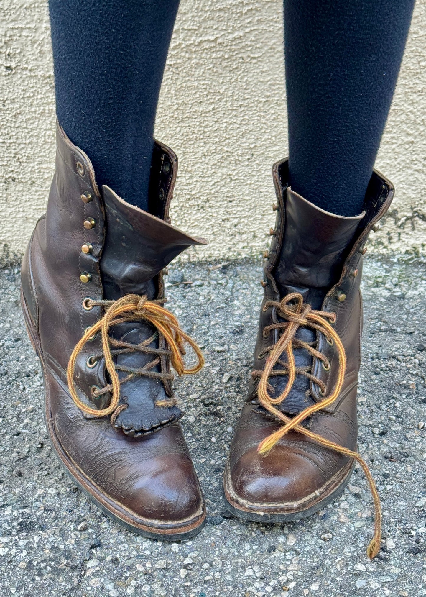White's Boots Brown Roper Boots - The Curatorial Dept.