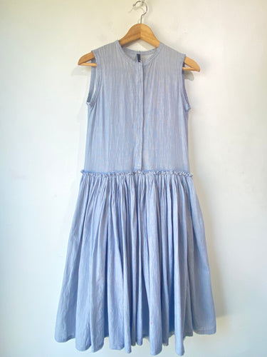 Sara Lanzi Blue Cotton Dress