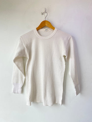 Vintage Hanes White Thermal Tee