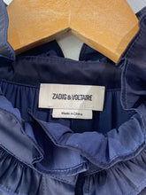 Zadig & Voltaire Navy Ruffle Top