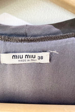 Vintage Miu Miu Grey Silk Dress