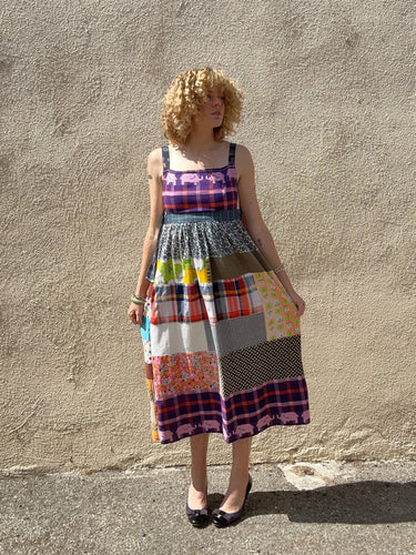 Vintage Handmade Patchwork Maxi Dress