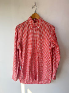 Polo Ralph Lauren Orange Gingham Collared Shirt