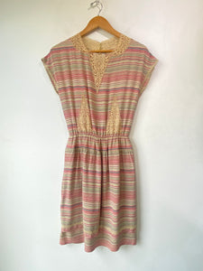 Vintage Chloe Striped Silk Dress