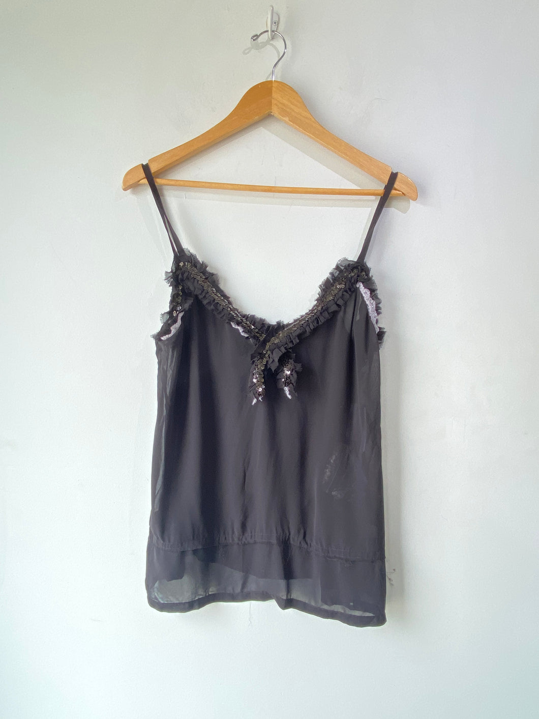 Comme des Garcons 2008 Black Sequin Cami