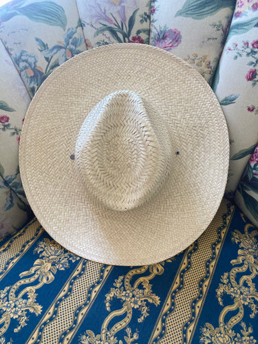 Vintage Woven Rattan Cowboy Hat