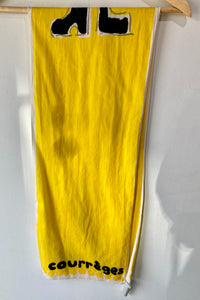 Courreges Yellow Cotton Scarf
