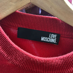 Vintage Moschino Amazing Love Red Sweater