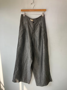OR Grey Wide Leg Pleated Pants