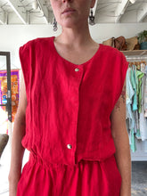 Rachel Comey Red Linen Jumpsuit