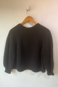 Apiece Apart Black Cropped Sweater