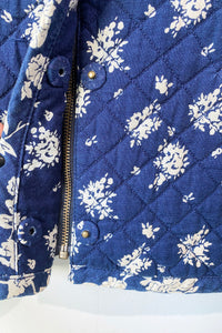 Tavin Indigo Floral Quilted Jacket