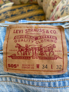 Vintage Levi's 505 Light Wash Jeans