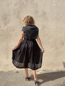 Comme des Garcons 2011 Black Dress with Cape