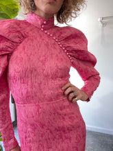 Rotate Birger Christensen Pink Puff Shoulder Dress