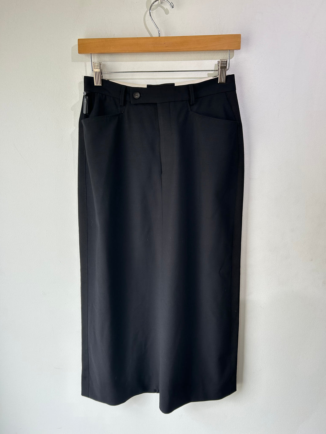 Vintage Gucci Tom Ford Black Tuxedo Skirt